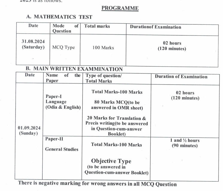 OSSC CGL Mains Exam Date 2024 Out for 543 Group B and C Posts_3.1