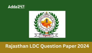 Rajasthan LDC Question Paper 2024