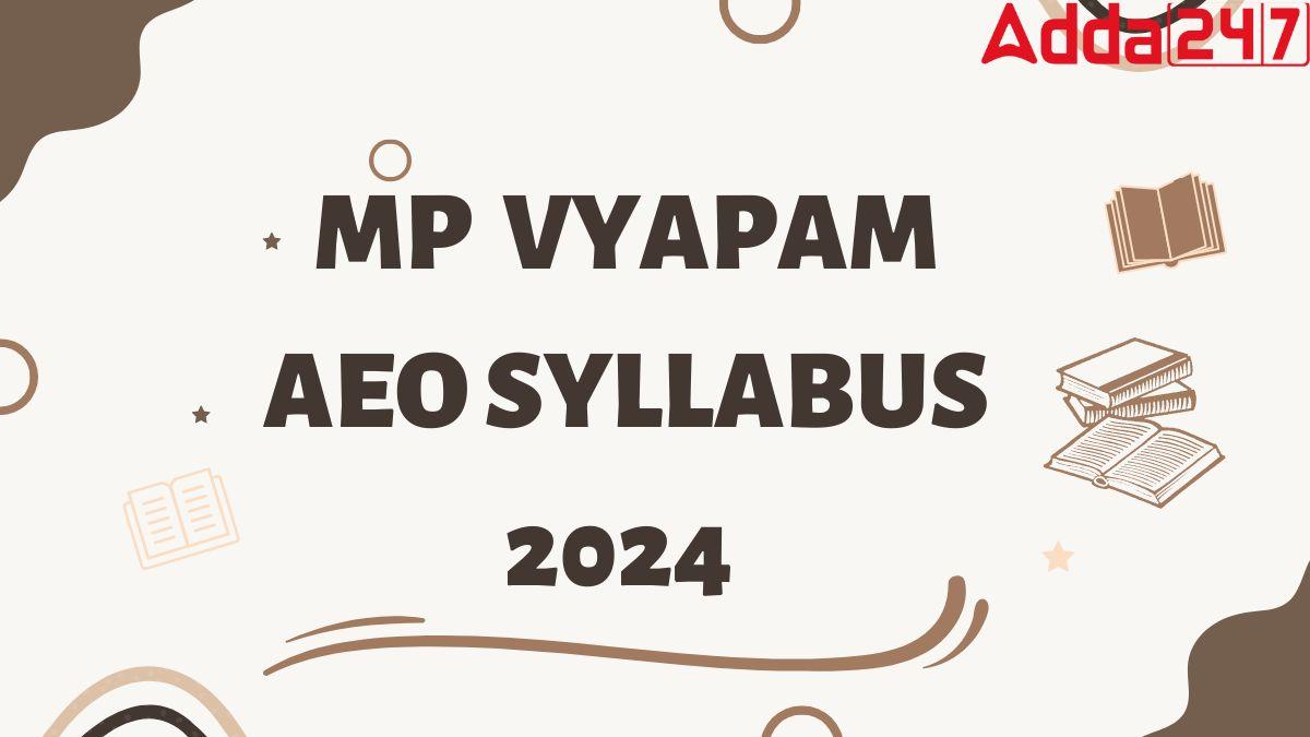 MP Vyapam AEO Syllabus