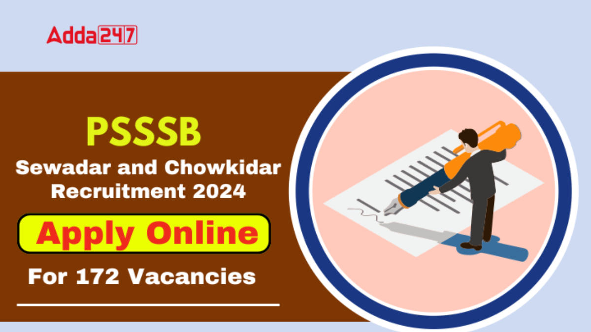 PSSSB Sewadar and Chowkidar Recruitment 2024