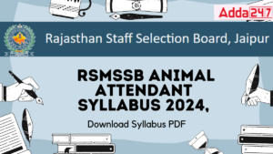 RSMSSB Animal Attendant Syllabus 2024 Download PDF