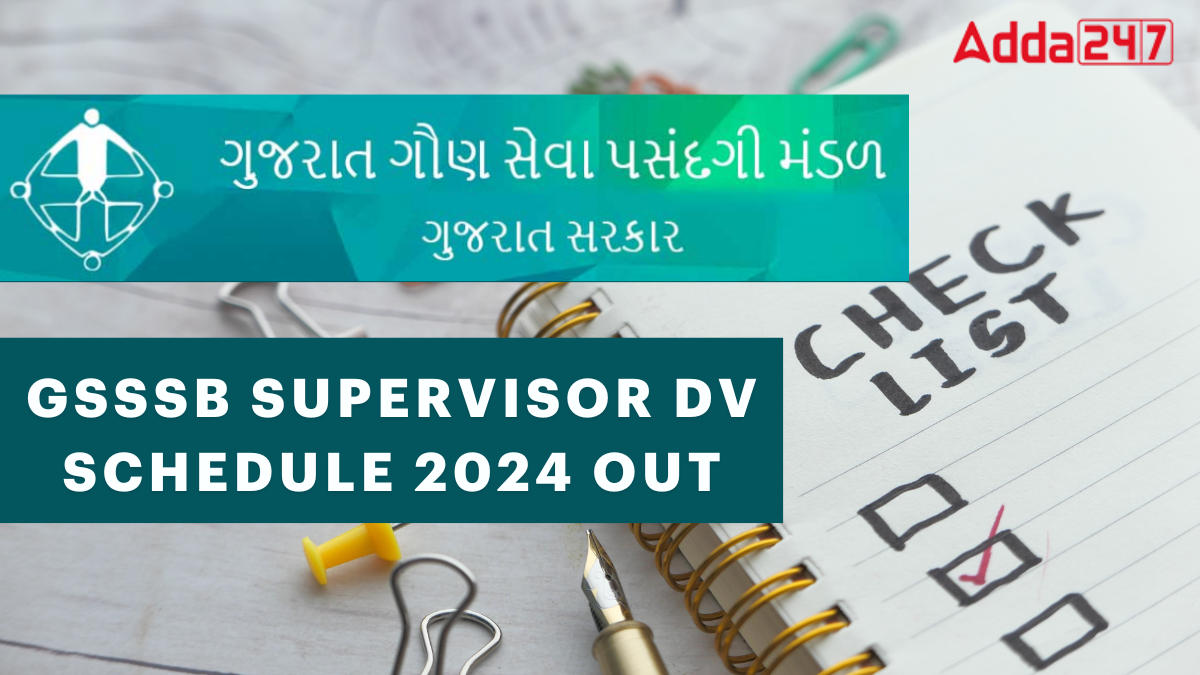 RSSSB Supervisor DV Schedule 2024 Out