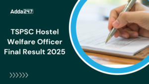 TSPSC Hostel Welfare Officer Final Result 2025