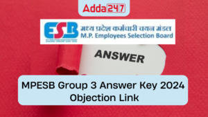 MPESB Group 3 Answer Key 2024