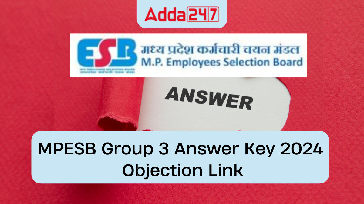 MPESB Group 3 Answer Key 2024