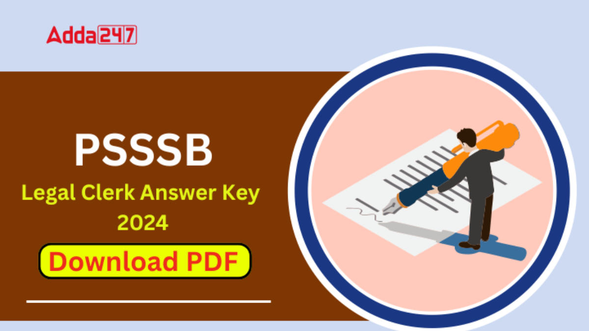 PSSSB Legal Clerk Answer Key 2024 Download Answer Key PDF