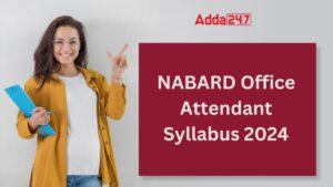 NABARD Office Attendant Syllabus