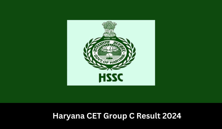 Haryana CET Group Result 2024