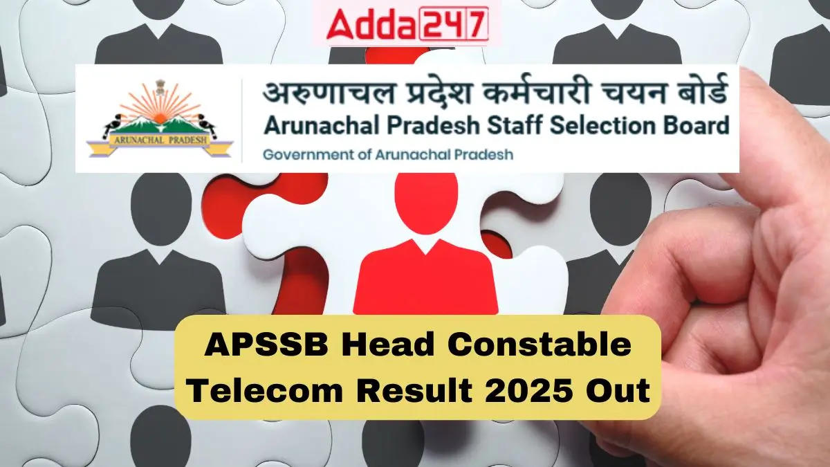 APSSB Head Constable Telecom Result 2025