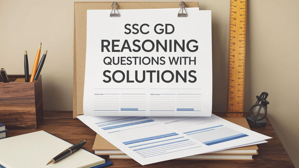 SSC GD Reasoning Questions with Solutions PDF