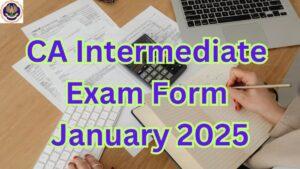 CA Intermediate Exam Form January 2025