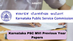 Karnataka PSC MVI Previous Year Papers