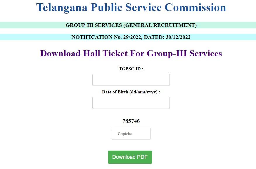 TSPSC Group 3 Hall Ticket 2024 Out, Direct Link To Download Admit Card PDF_3.1