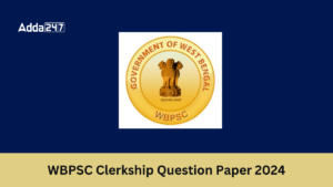 WBPSC Clerkship Question Paper 2024