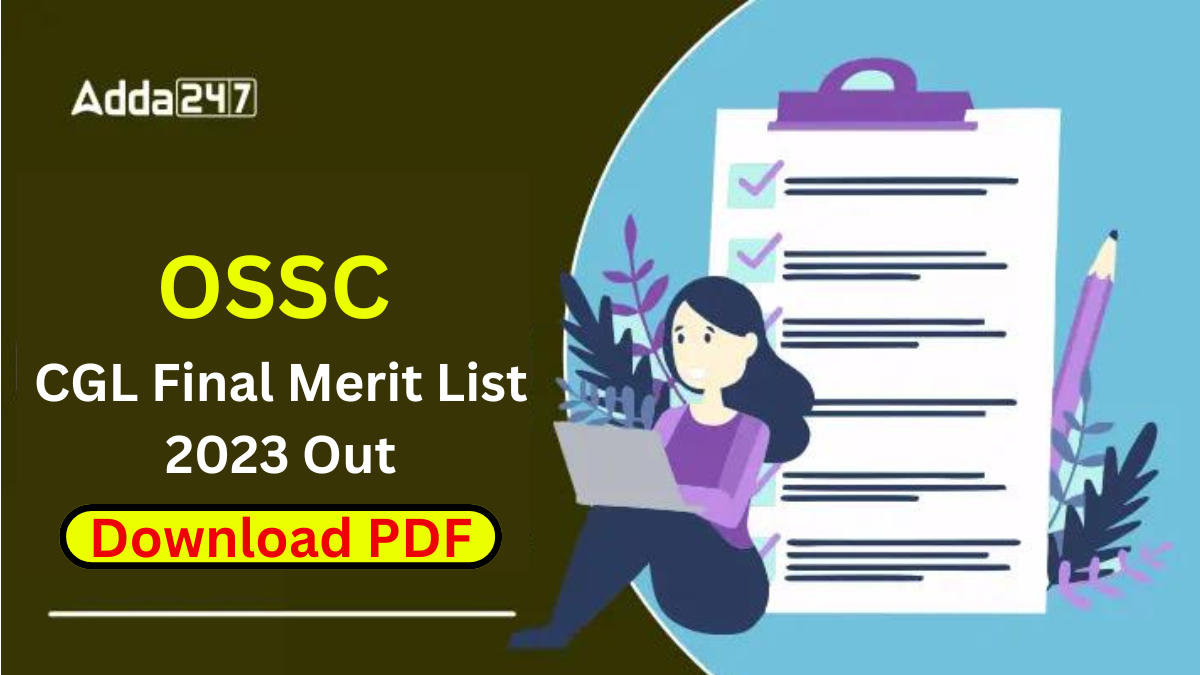 OSSC CGL Final Merit List 2023