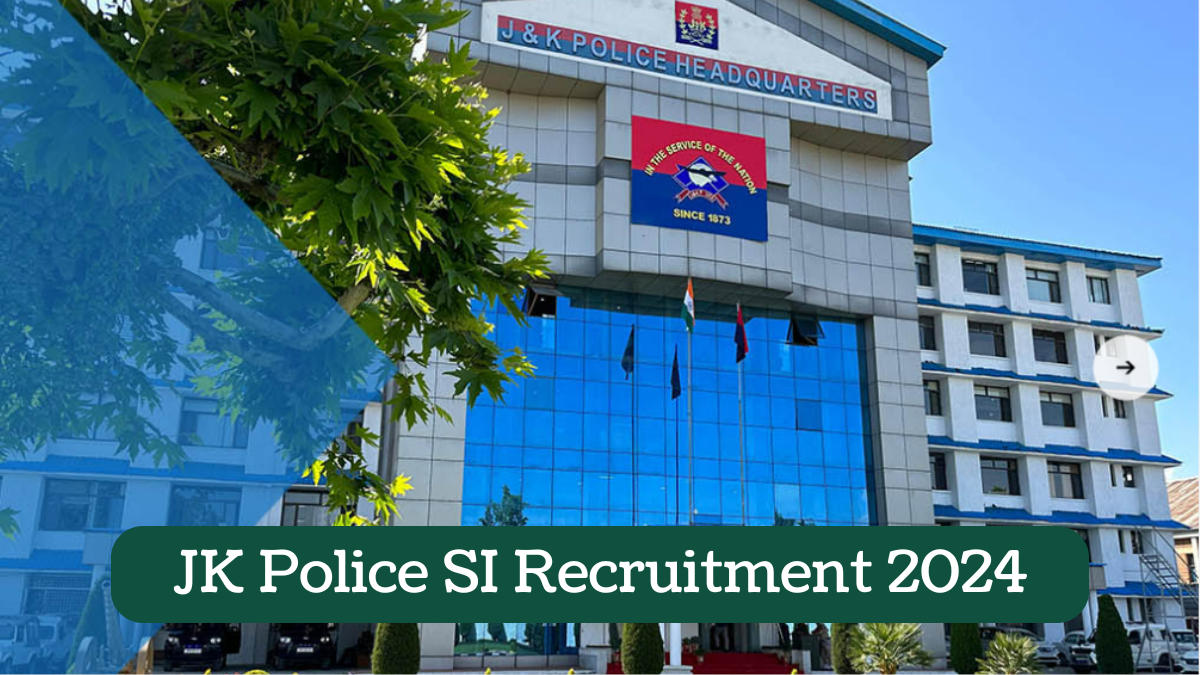 JK Police SI Recruitment 2024