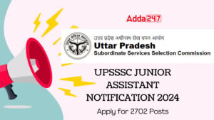 UPSSSC Junior Assistant Notification 2024