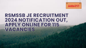 RSMSSB JE Recruitment 2024 Notification Out, Apply Online for 115 Vacancies