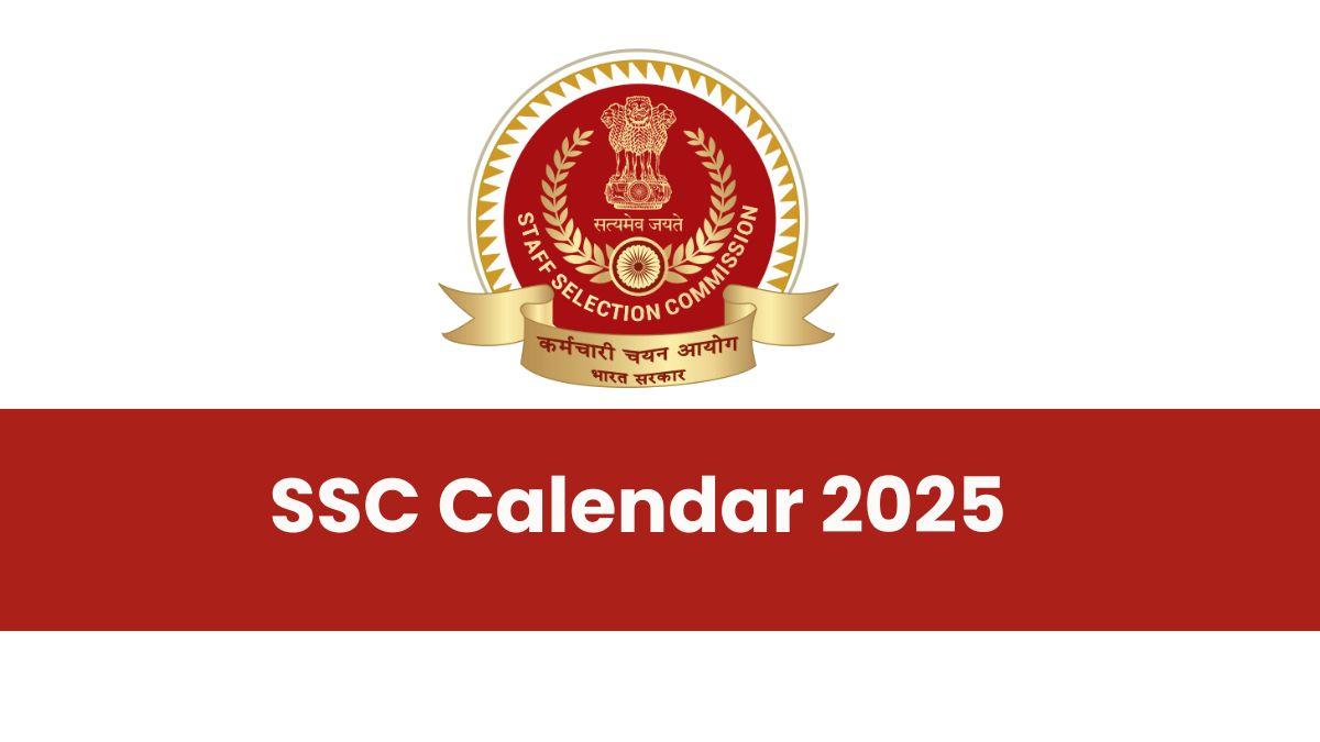 SSC Calendar 2025 out