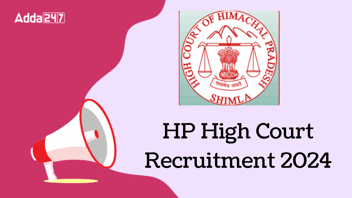 HP High Court Recruitment 2024