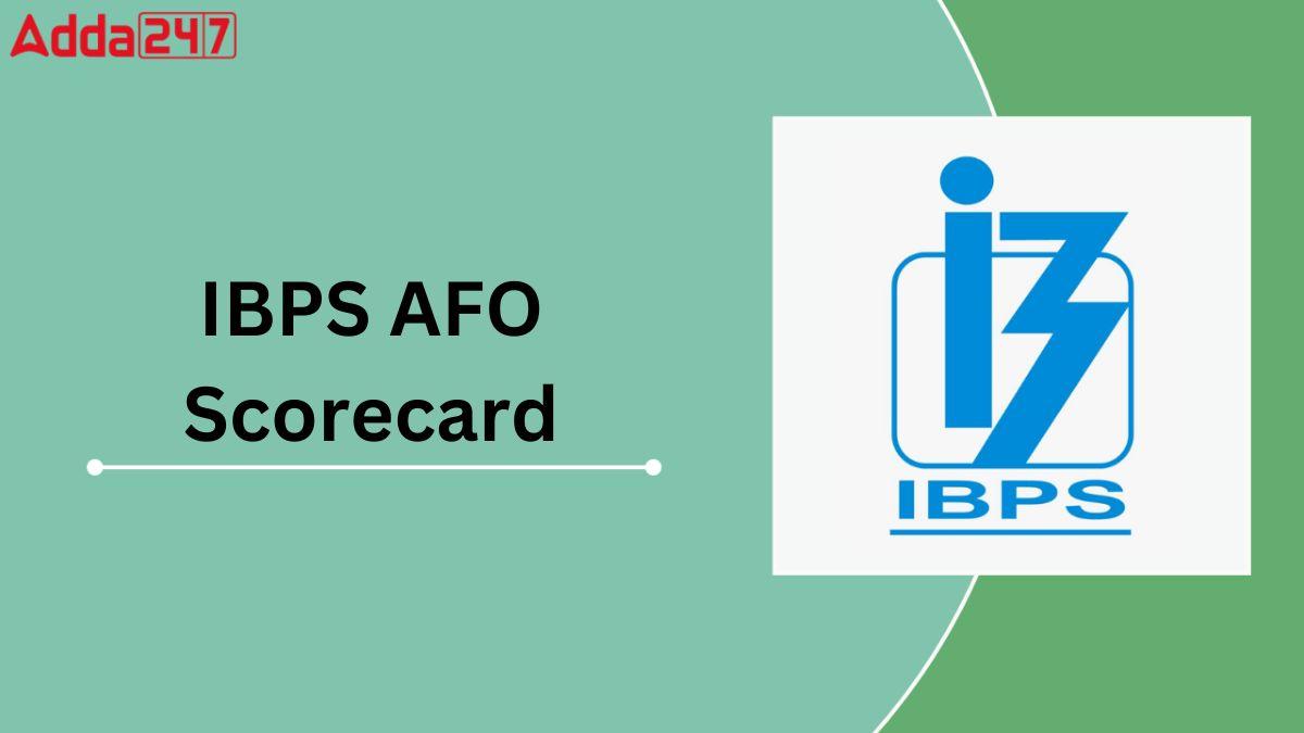 IBPS AFO Score Card 2024