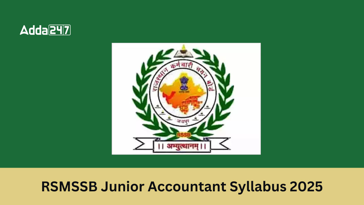 RSMSSB Junior Accountant Syllabus