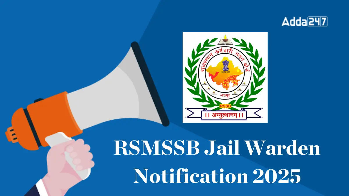 RSMSSB Jail Warden Recruitment 2025