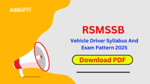 RSMSSB Vehicle Driver Syllabus