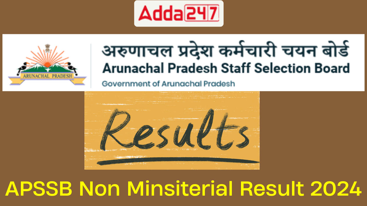 APSSB Non Ministerial Result 2024