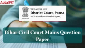 Bihar Civil Court Clerk Mains Question Paper 2025