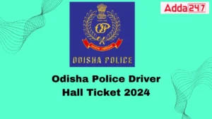 Odisha Police Driver Hall Ticket 2024