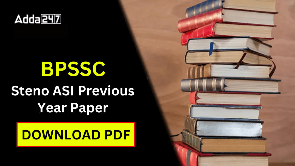 BPSSC Steno ASI Previous Year Paper