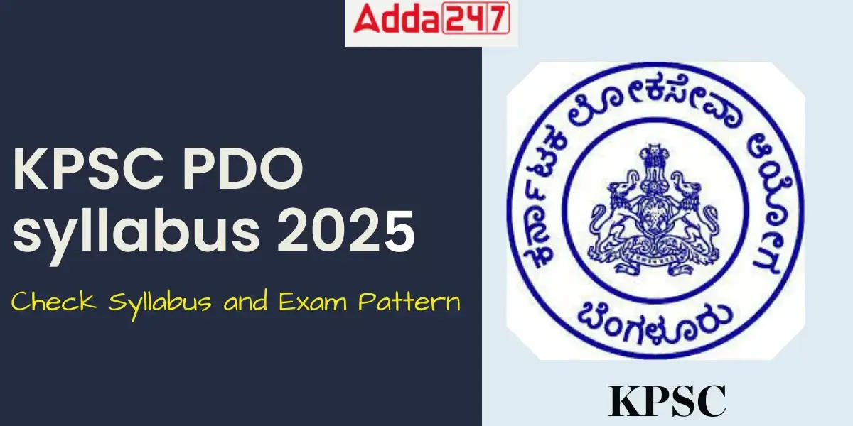 KPSC PDO Syllabus