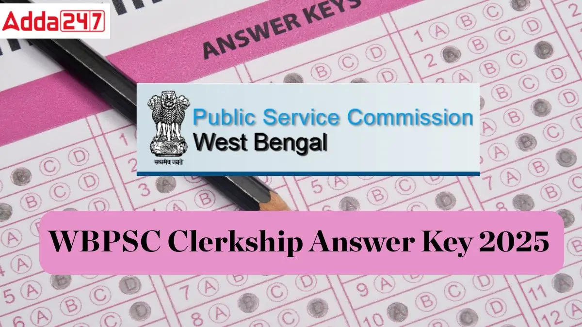 WBPSC Clerkship answer key 2025