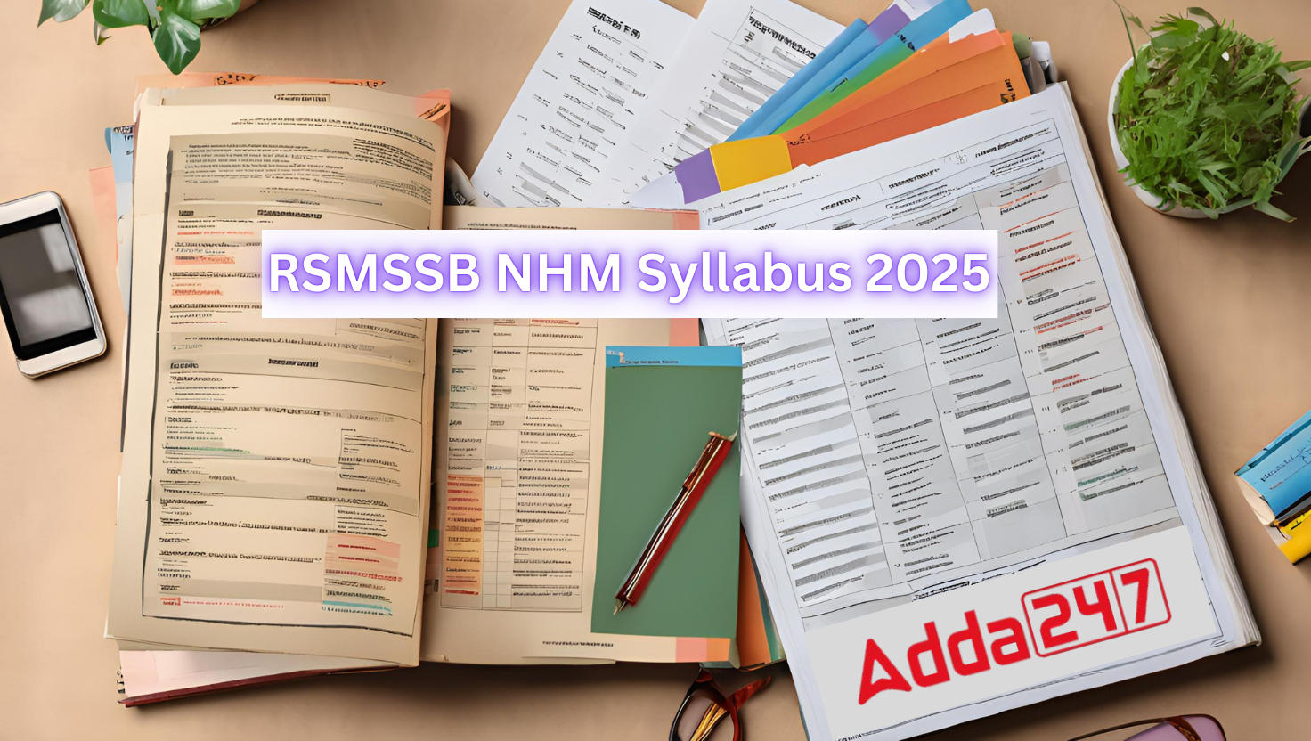 RSMSSB NHM Syllabus 2025