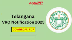 Telangana VRO Notification 2025