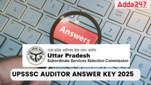 UPSSSC Auditor Answer Key 2025