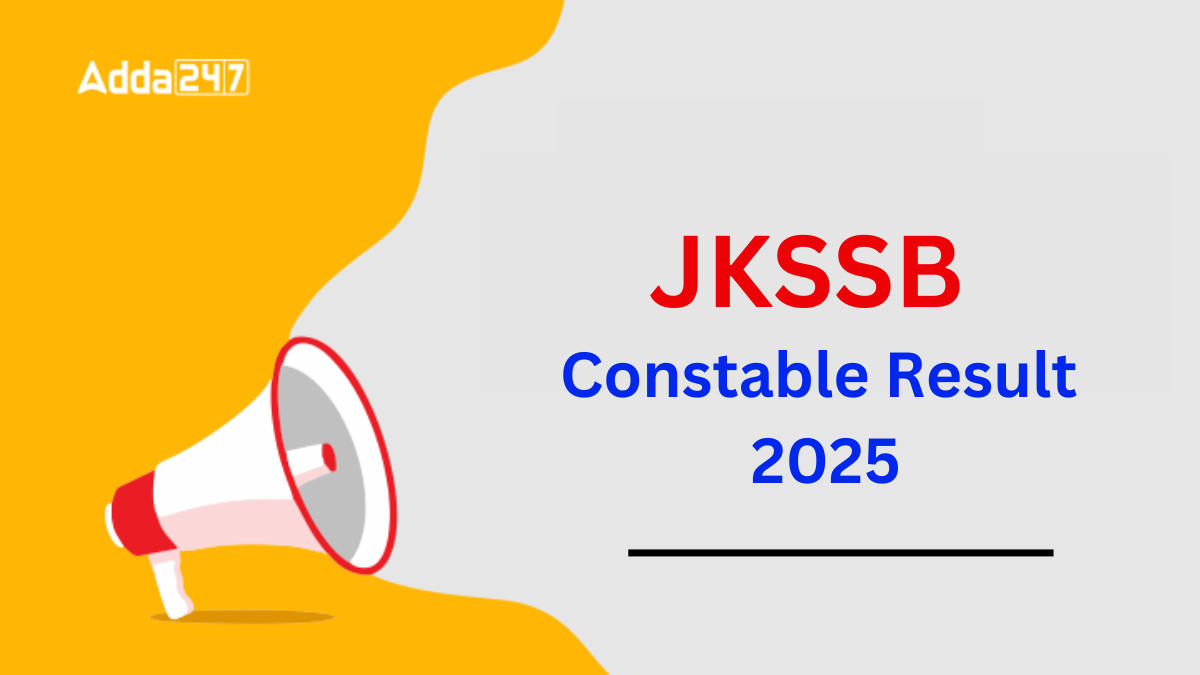 JKSSB Constable Result 2025