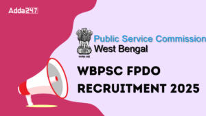 WBPSC FPDO Recruitment 2025