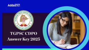 TSPSC CDPO Answer Key 2025