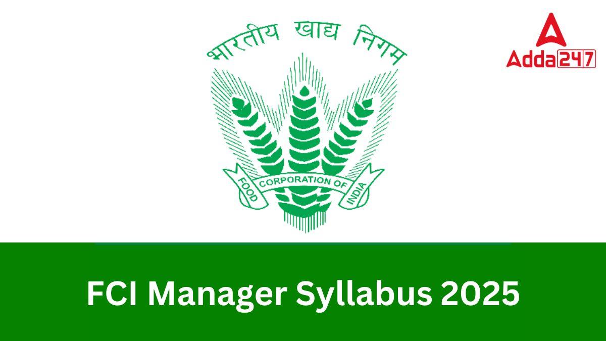 FCI Manager Syllabus