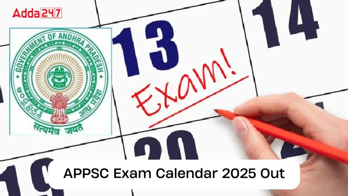 APPSC Exam Calendar 2025