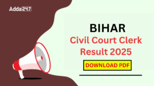 Bihar Civil Court Clerk Result 2025