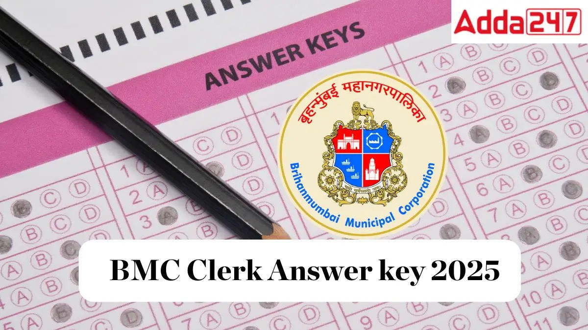 BMC Clerk Answer key 2025