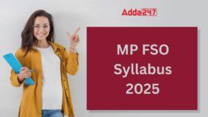 MP FSO Syllabus