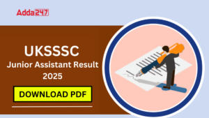 UKSSSC Junior Assistant Result 2025