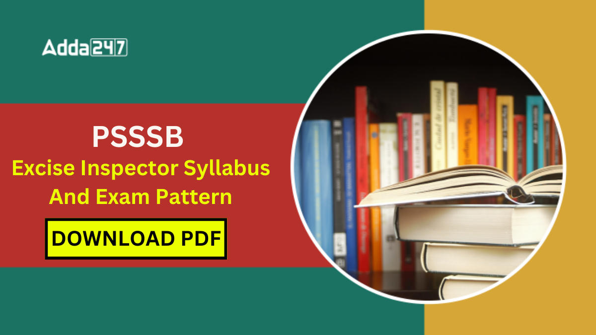 PSSSB Excise Inspector Syllabus