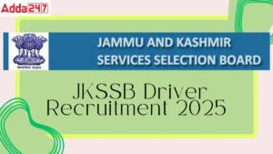 JKSSB Driver Recruitment 2025