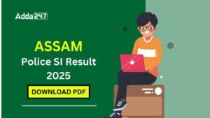 Assam Police SI Result 2025