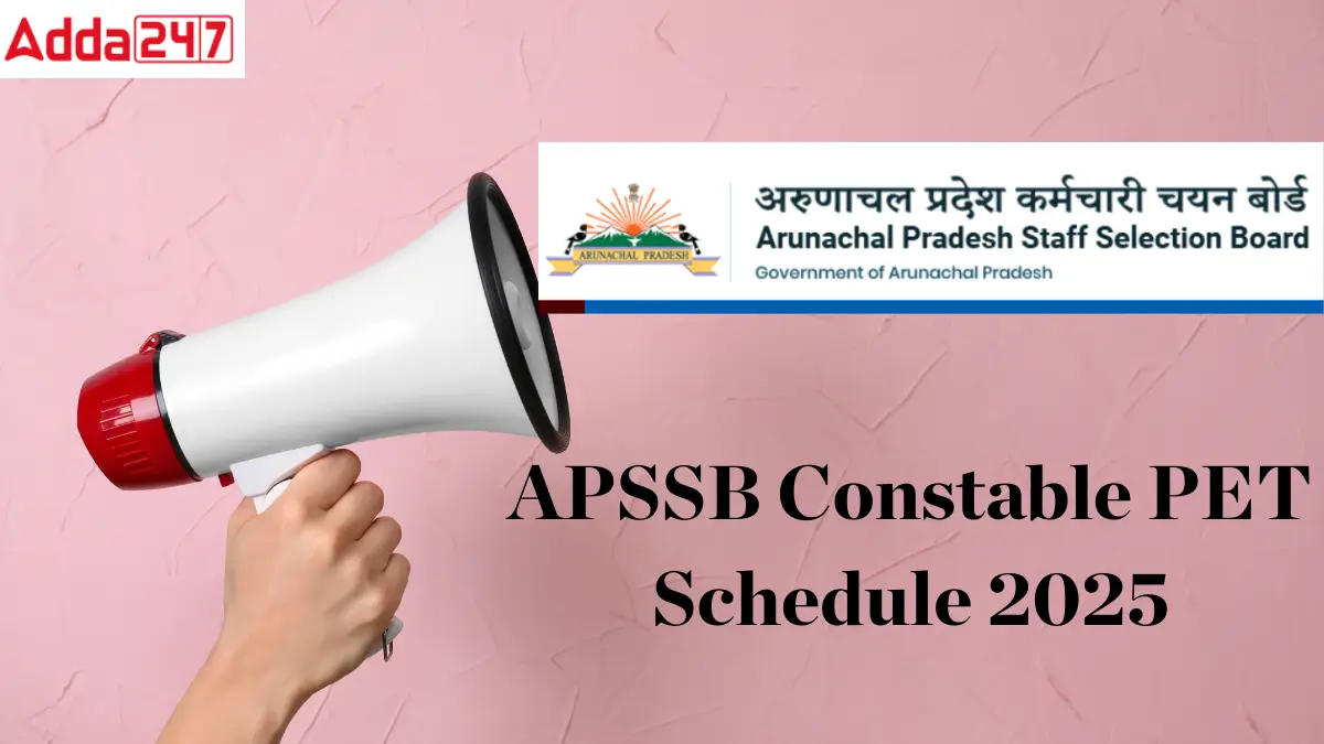 APSSB Constable PET Schedule 2025